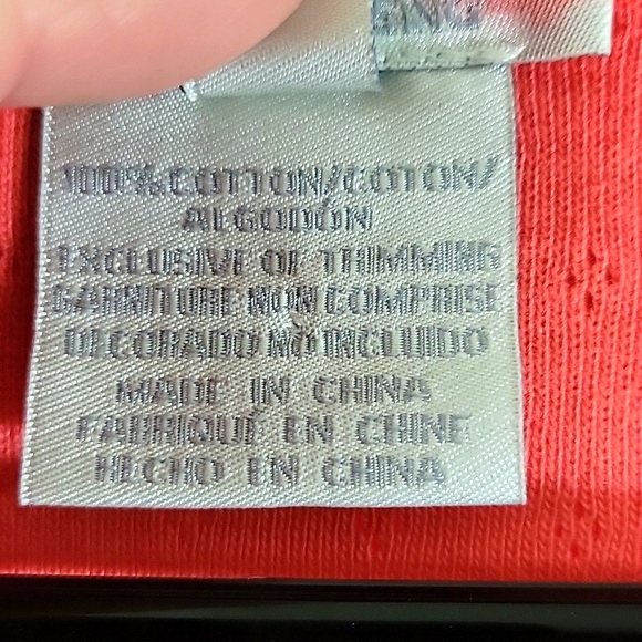 FDJ Womens Choral V-Neck with Lace Feature 3/4 Sleeve  Tee  Size M - Picture 3 of 9